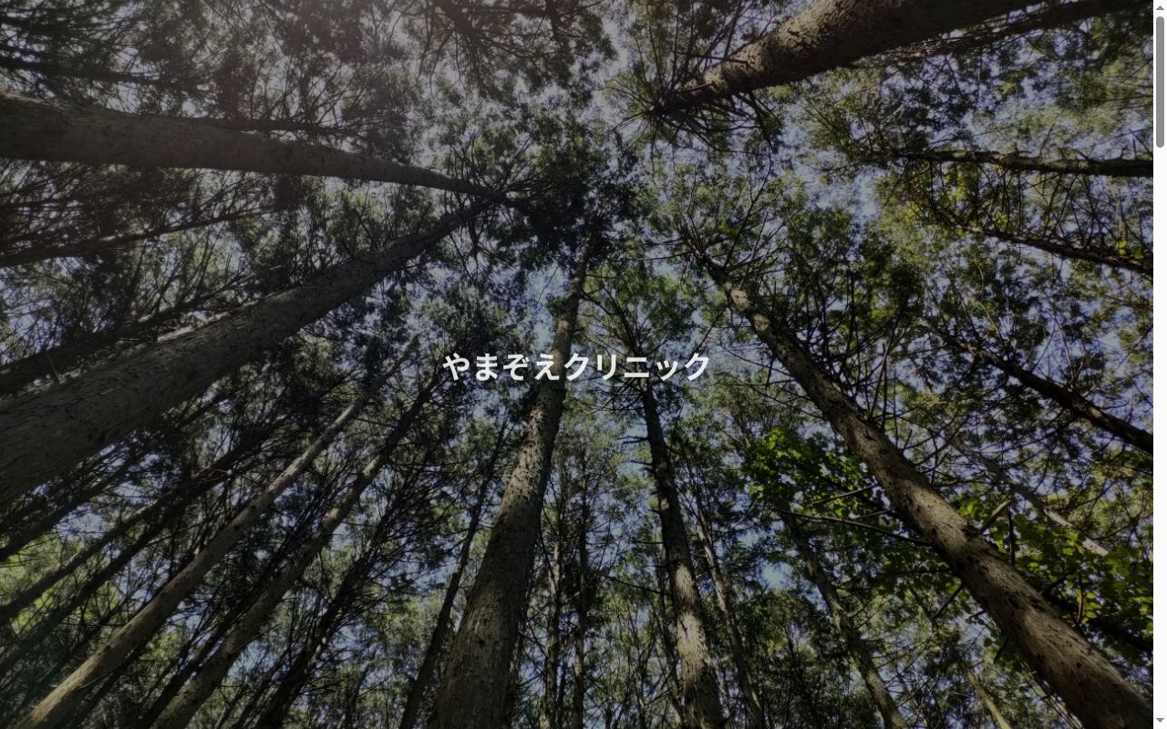 やまぞえクリニックの公式サイトのスクリーンショット